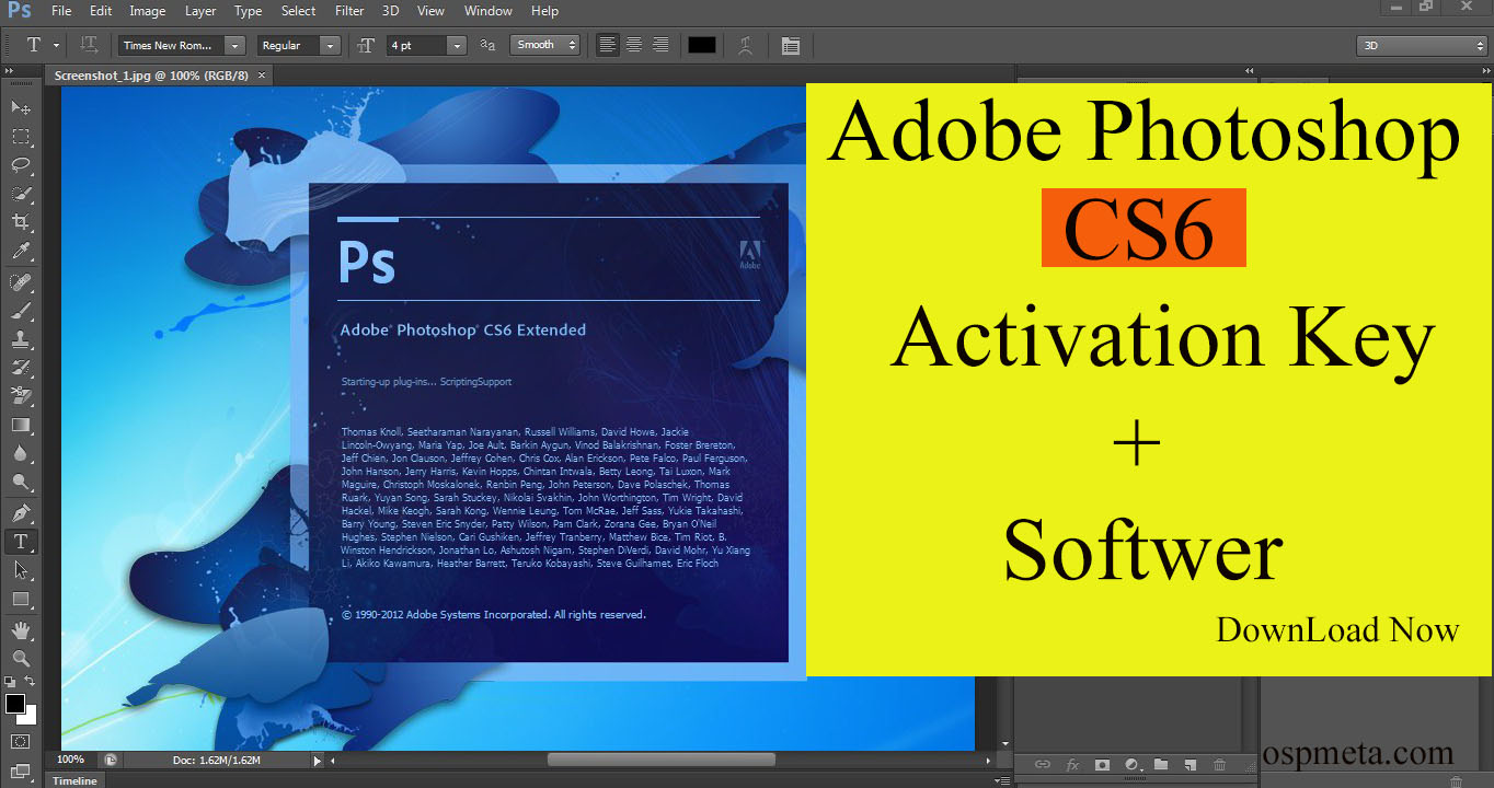 Photoshop CS6 Download+Key