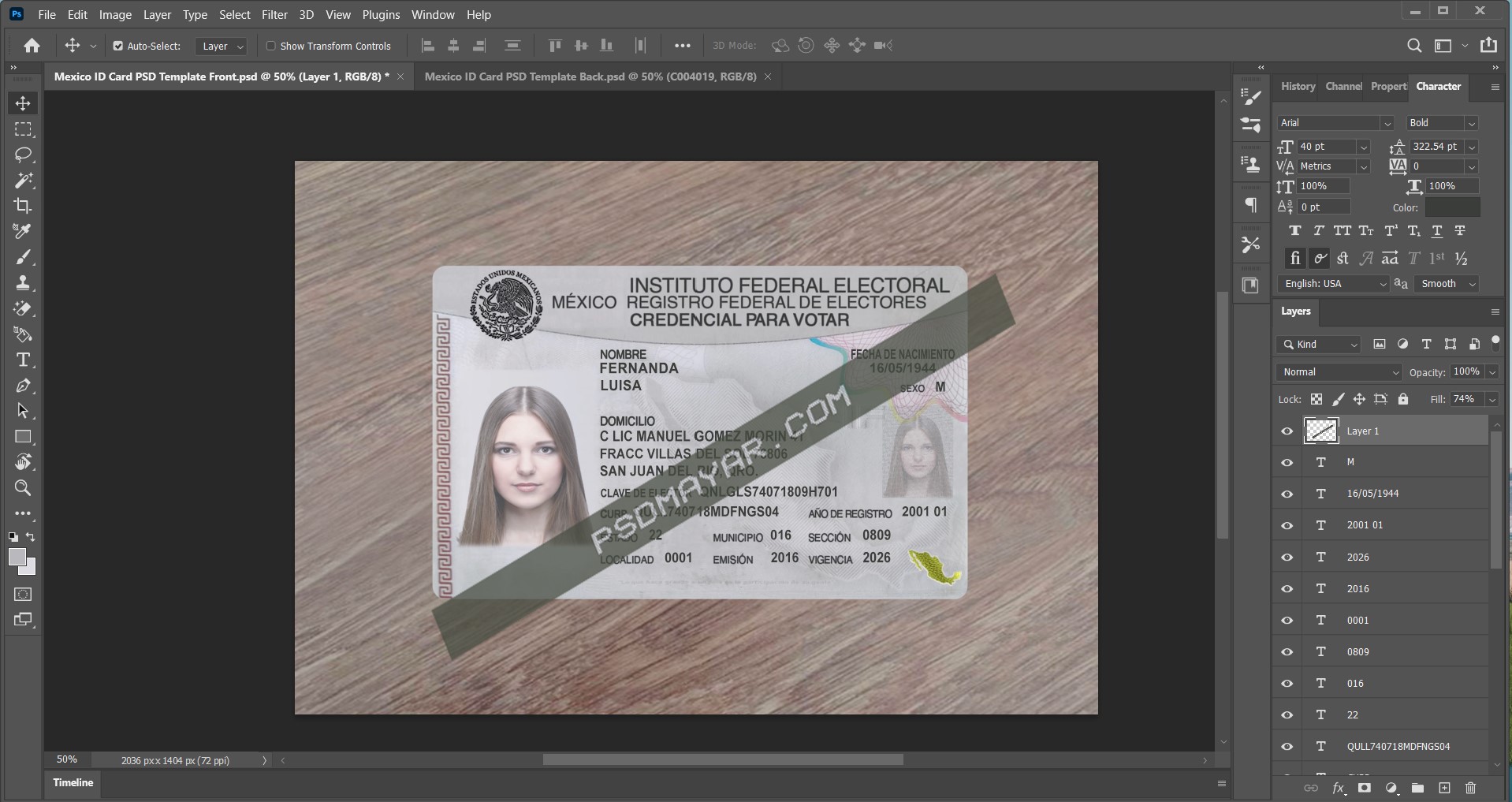 Mexico ID Card 2024