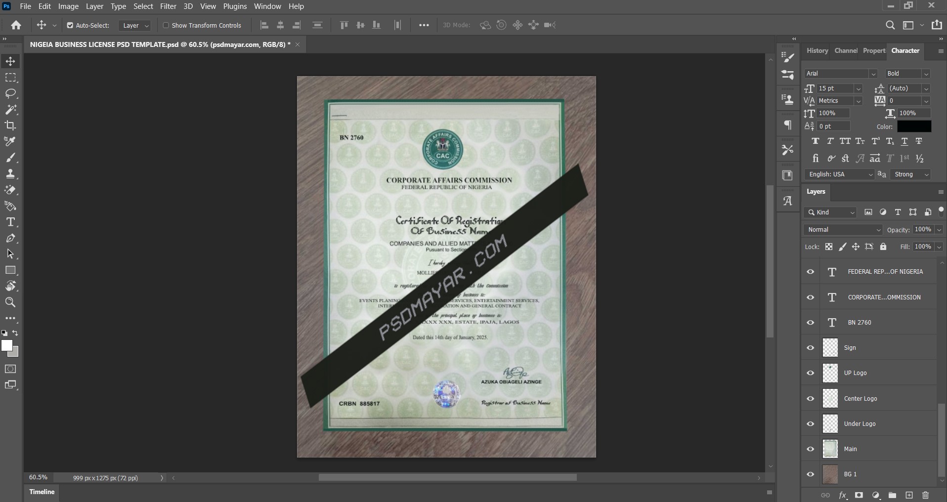 Business Registration Certificate Nigeria